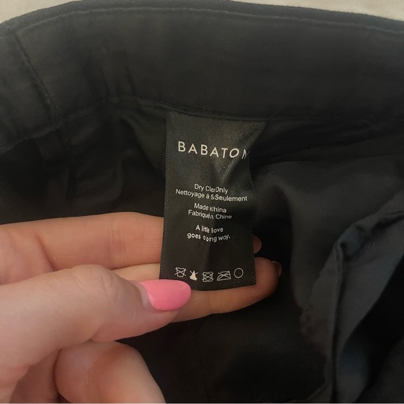 Aritzia Babaton Conan Cropped Black Pant Size 0 - Picture 9 of 9